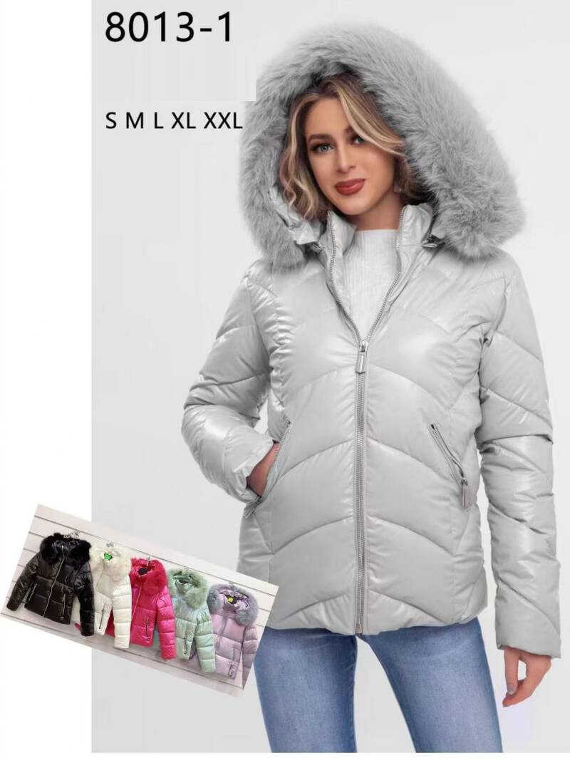 Kurtki damskie zimowe Roz S-2XL, 1 Kolor Paczka 5 szt